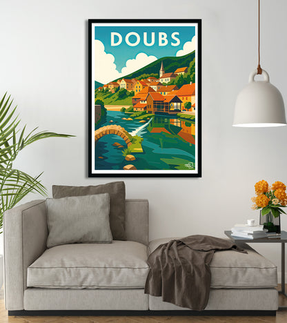 poster Doubs vintage
