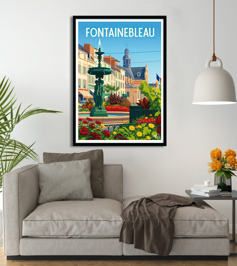poster ville de Fontainebleau