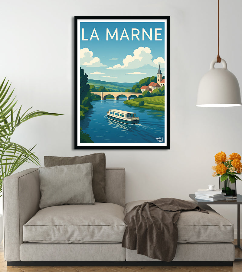 poster La Marne vintage