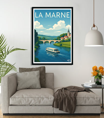 poster La Marne vintage