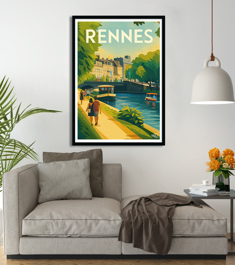 poster Vintage Rennes