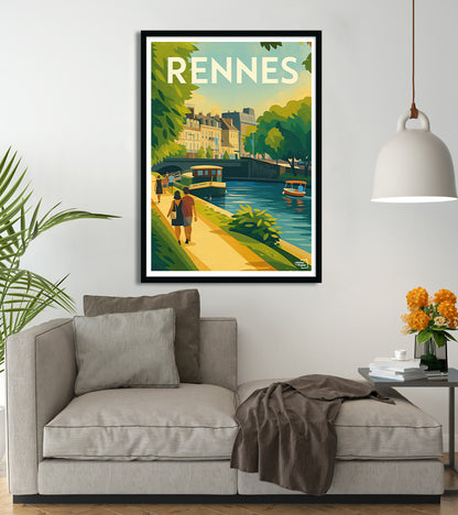 poster Vintage Rennes