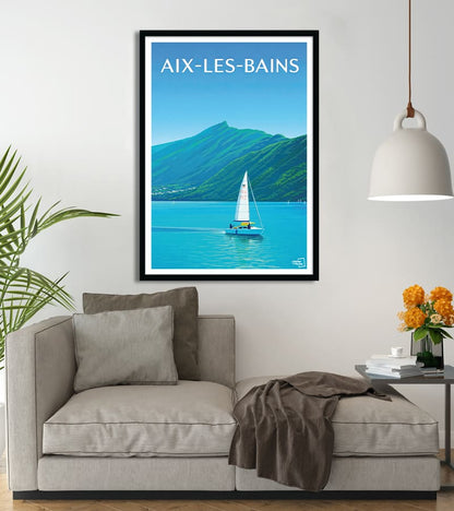 Affiche Aix-les-Bains Lac du Bourget