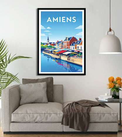 Affiche Vintage Amiens