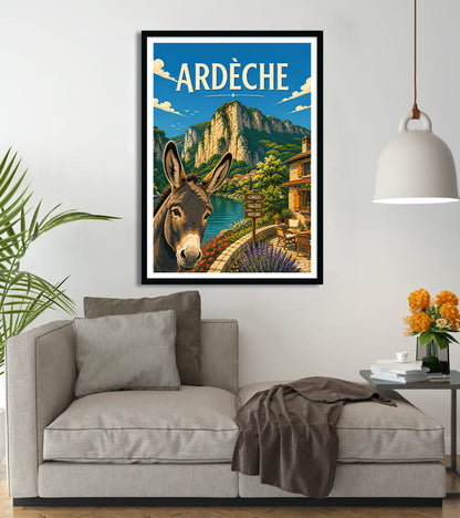 poster vintage Ardèche