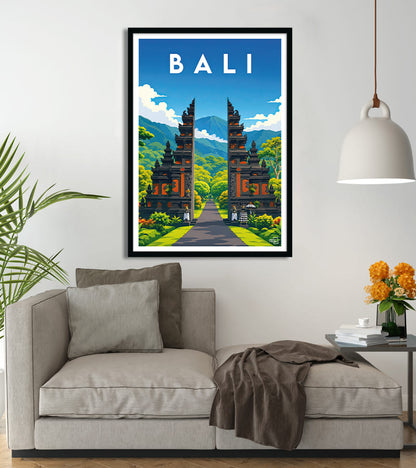 Affiche Bali vintage