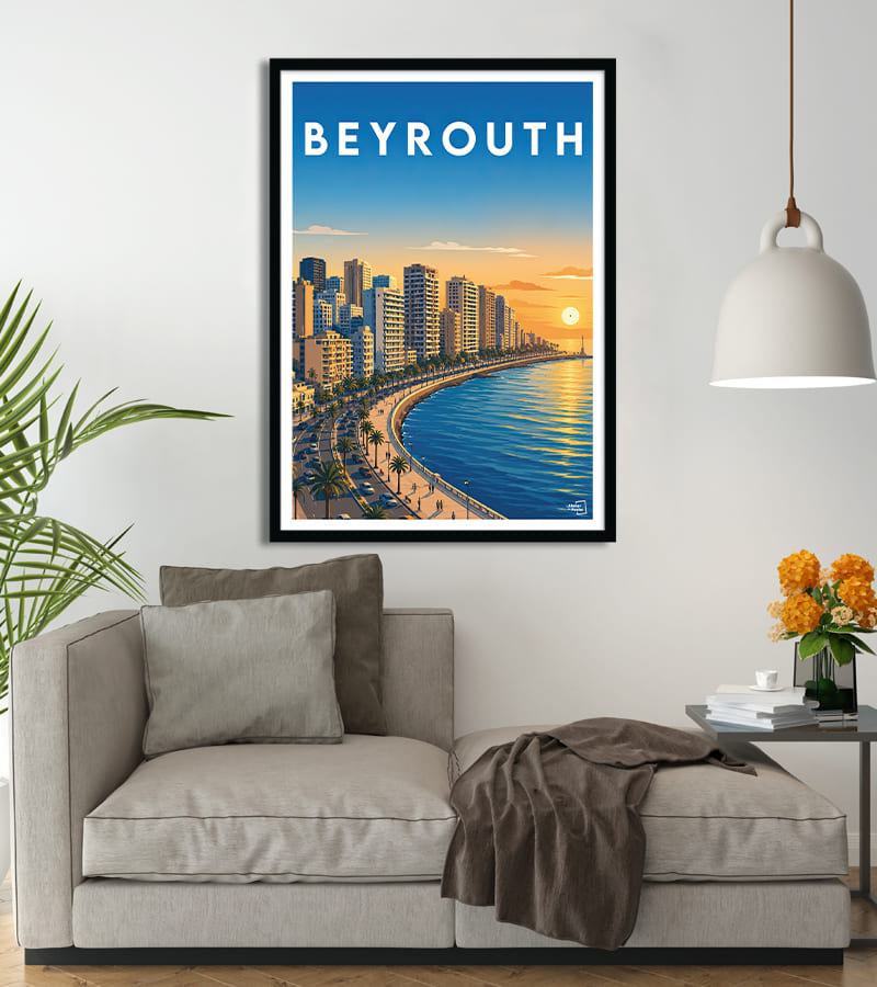 Affiche Beyrouth vintage
