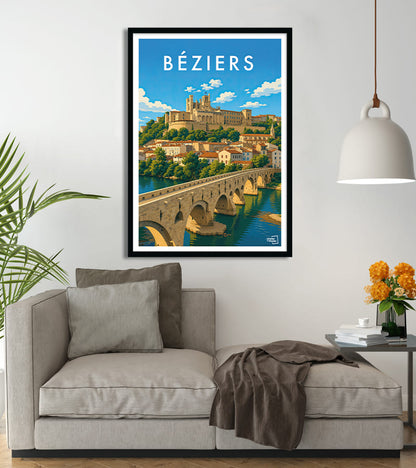 poster Béziers vintage