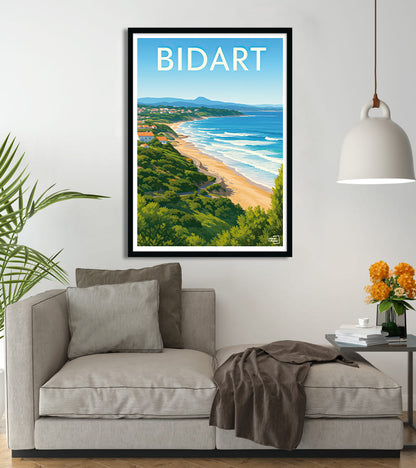 poster Plage Bidart