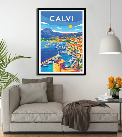 poster Calvi - Corse