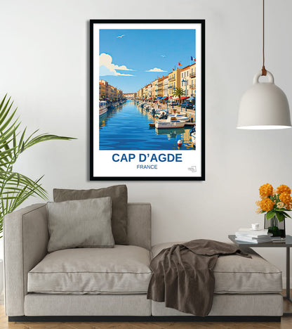 affiche cap agde