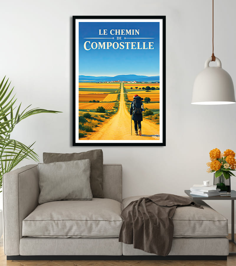 Affiche Chemin de Compostelle