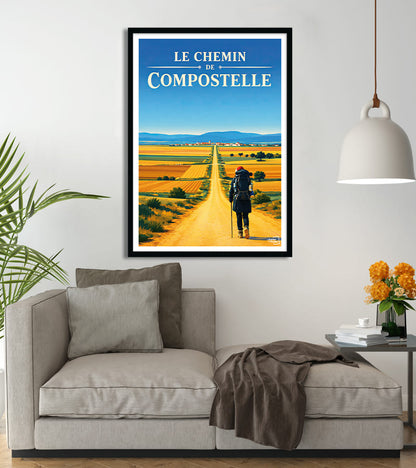 Affiche Chemin de Compostelle
