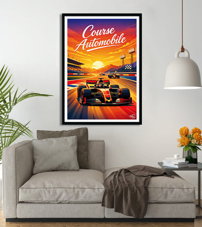 poster Course Automobile