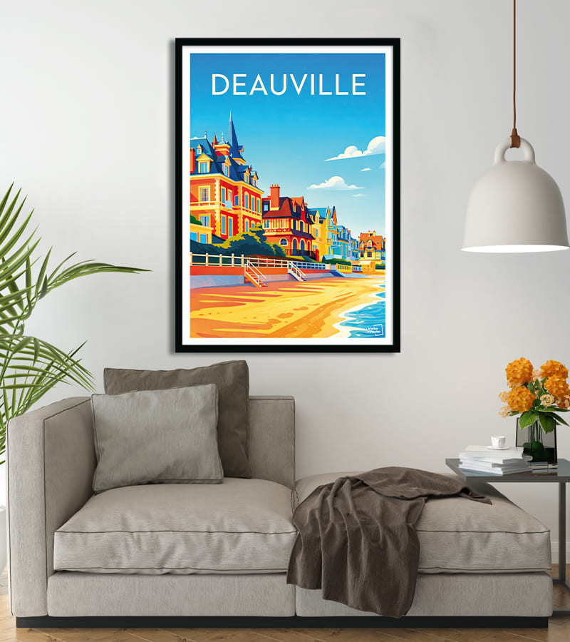 poster plage de Deauville