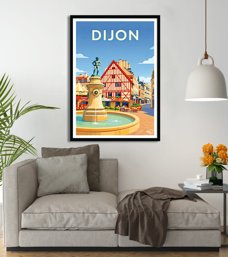 poster Dijon vintage