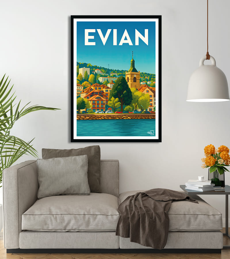 Affiche Evian vintage