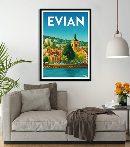 Affiche Evian vintage