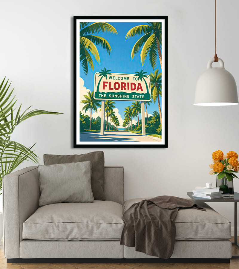 poster Floride vintage