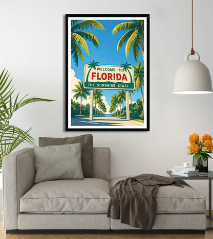 poster Floride vintage