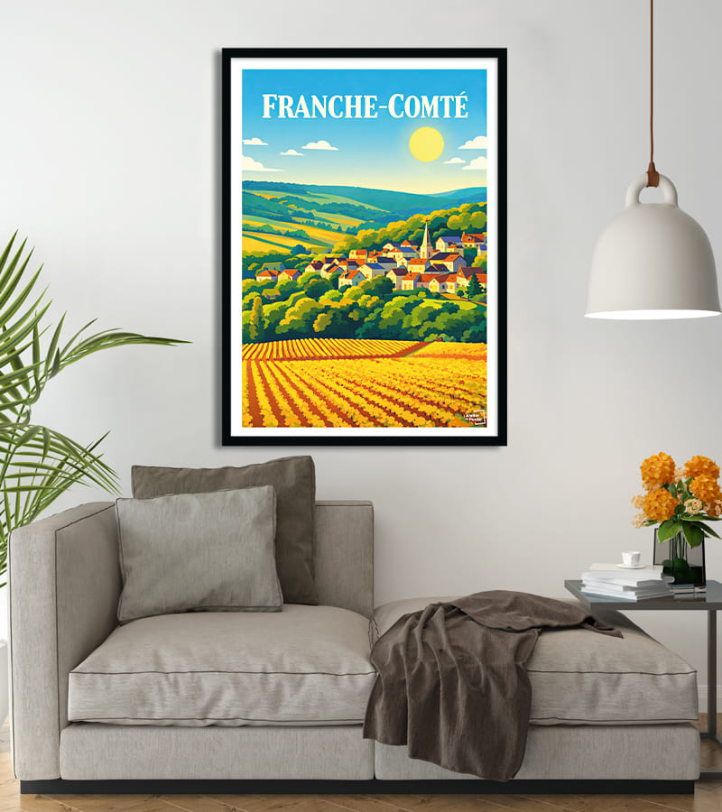 poster Franche-Comté vintage