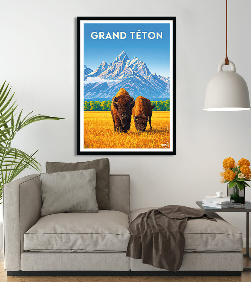 Affiche Grand téton - Amérique