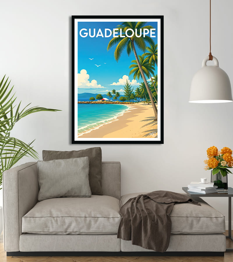 poster Vintage Guadeloupe