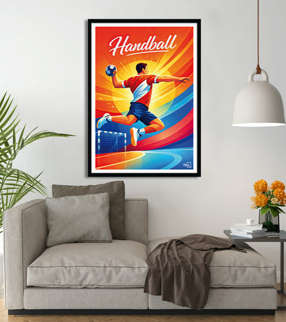 poster Handball vintage