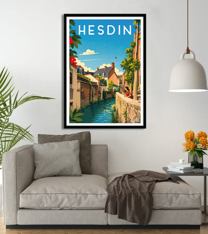 poster Hesdin Vintage