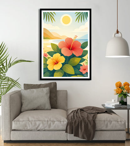 Affiche Hibiscus