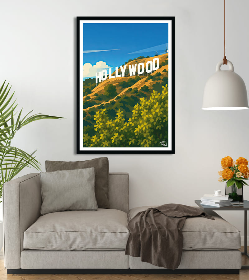 poster Panneau Hollywood