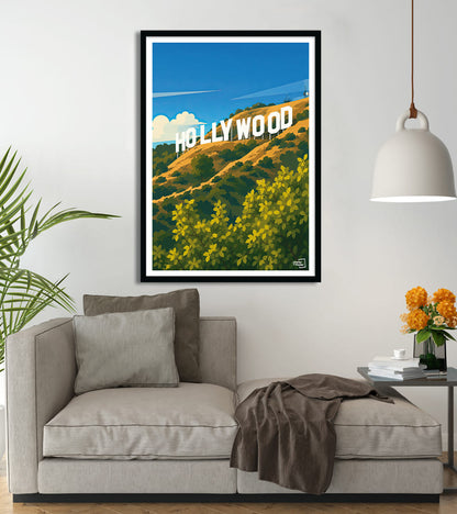poster Panneau Hollywood