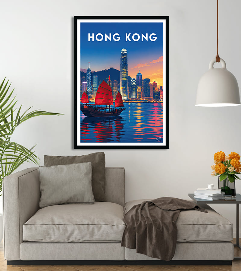 Affiche Hong Kong Vintage