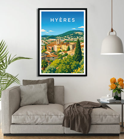 poster Hyères vintage