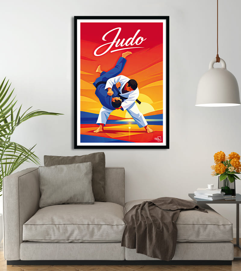 poster Judo vintage