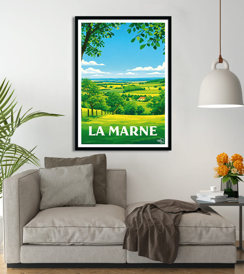 poster La Marne vintage