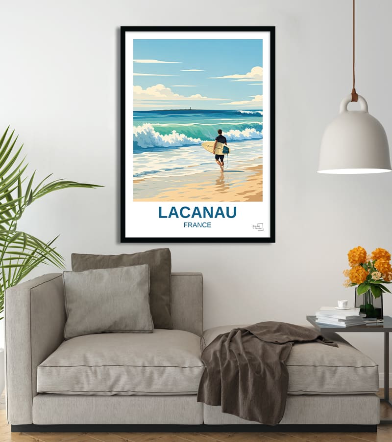 poster Surf à Lacanau