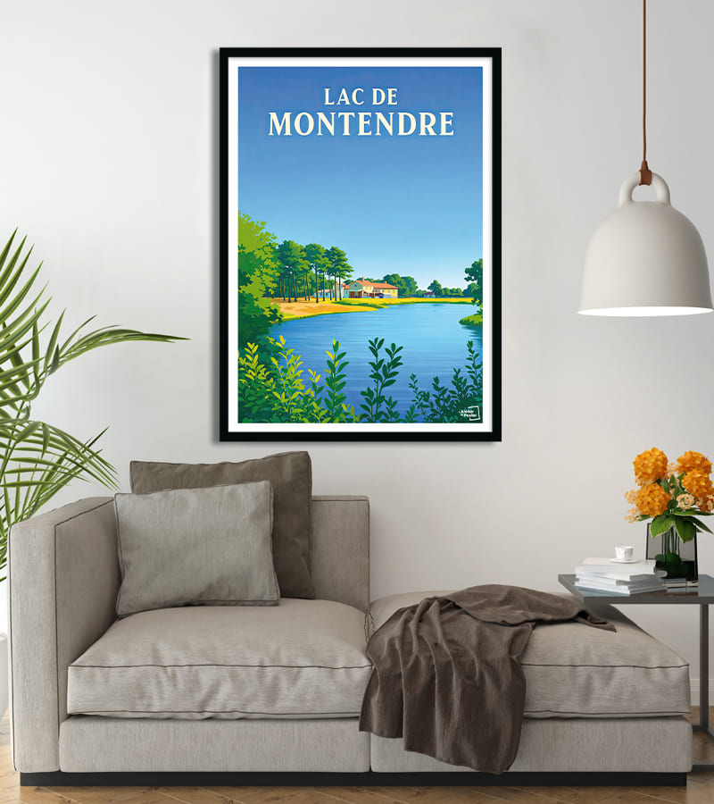 poster Lac de Montendre