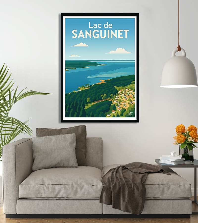 poster Lac de Sanguinet