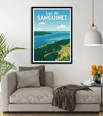 poster Lac de Sanguinet