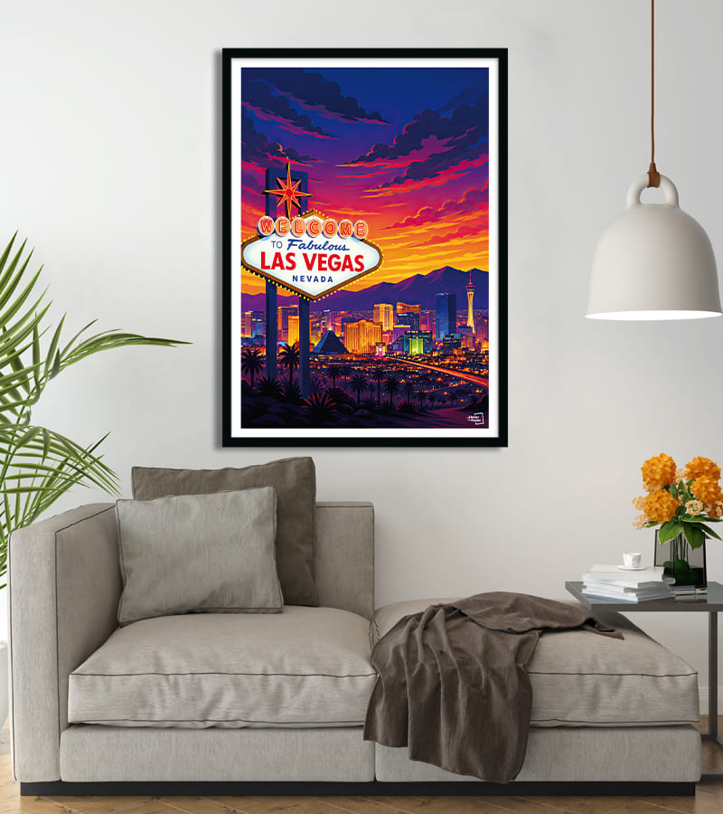 poster Panneau Las Vegas