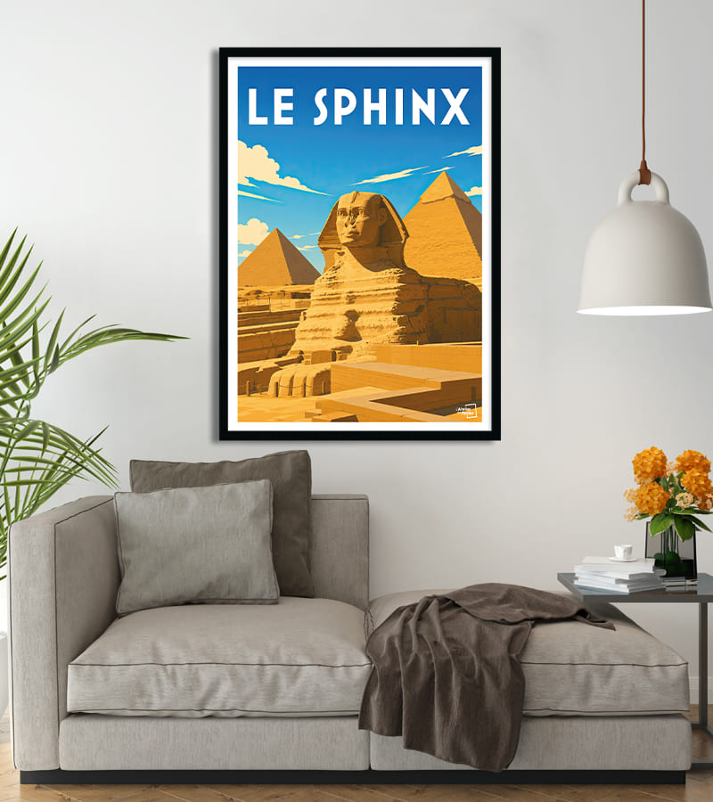 Affiche Le Sphinx Egypte