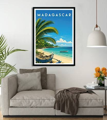 poster Madagascar vintage