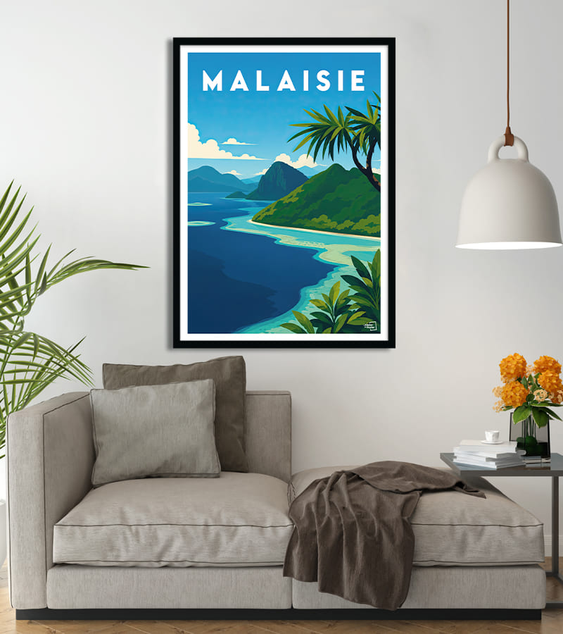 poster Malaisie vintage