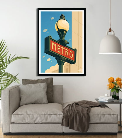 poster Métro Parisien