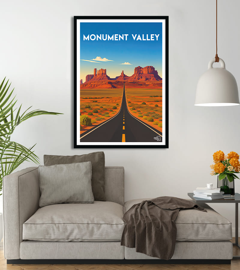 poster Monument Valley vintage