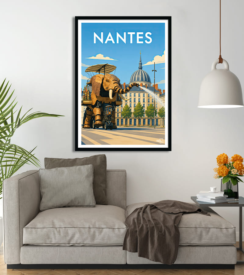 Affiche Nantes Elephant 