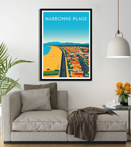 poster Narbonne Plage