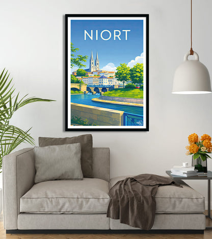 poster Niort vintage