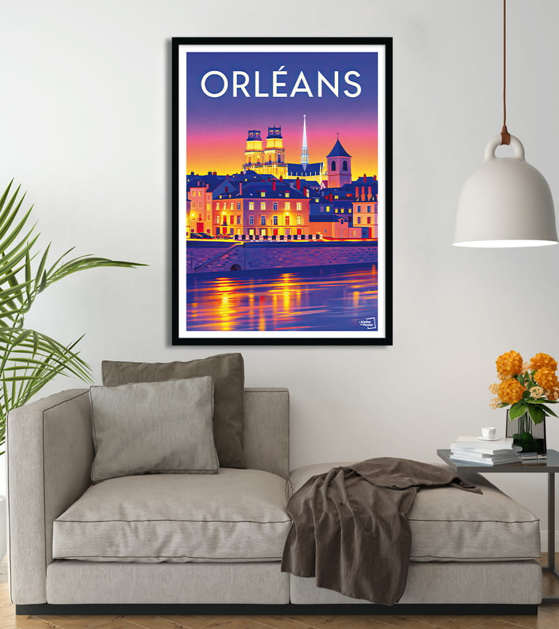 poster Orléans Vintage